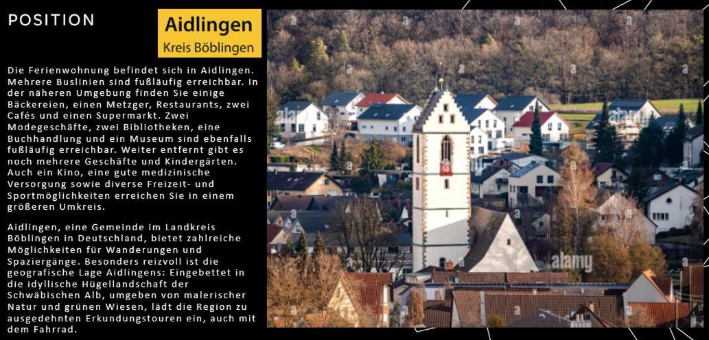 Stylisches Maybach Appartement Mit Terrasse Fuer 5 Personen, 5 Betten, Grosse Kochinsel, Homeoffice Mit 250Mbit Wlan Aidlingen Bagian luar foto